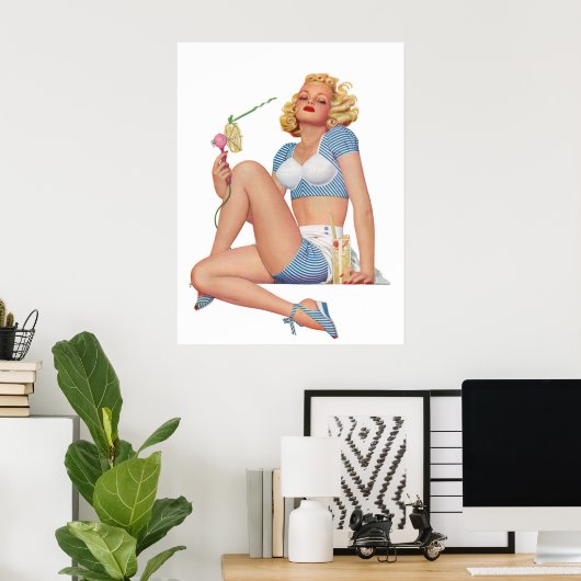 Pin-up Poster (Thuiskantoor)