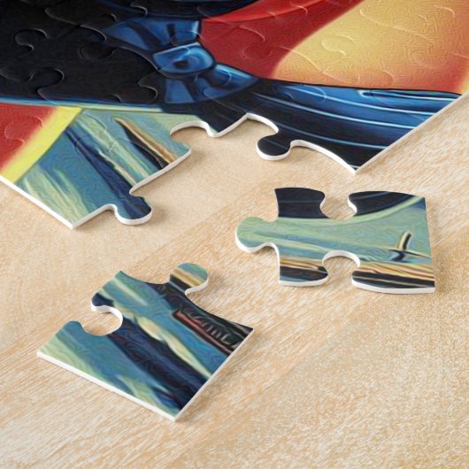 Pin-up Retro-ruimte Legpuzzel (Zijkant)