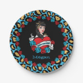 Pin-up, Rock-A-Billy Papieren Bordje (Voorkant)