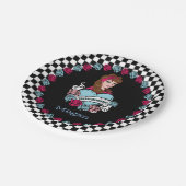 Pin-up, Rock-A-Billy Papieren Bordje (Gekanteld)