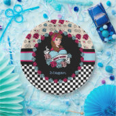 Pin-up, Rock-A-Billy Papieren Bordje (Feest)