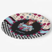 Pin-up, Rock-A-Billy Papieren Bordje (Gekanteld)