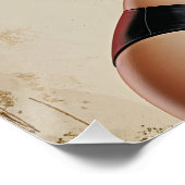 Pin-up Rose Flamboyante Perfect Poster (Hoek)