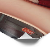 Pin-Up Rousse Sexy Fond Urban Perfect Poster (Hoek)