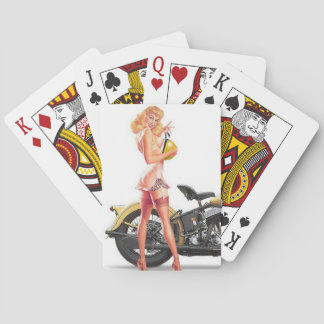 Pin Up Sexie Motor Speelkaarten