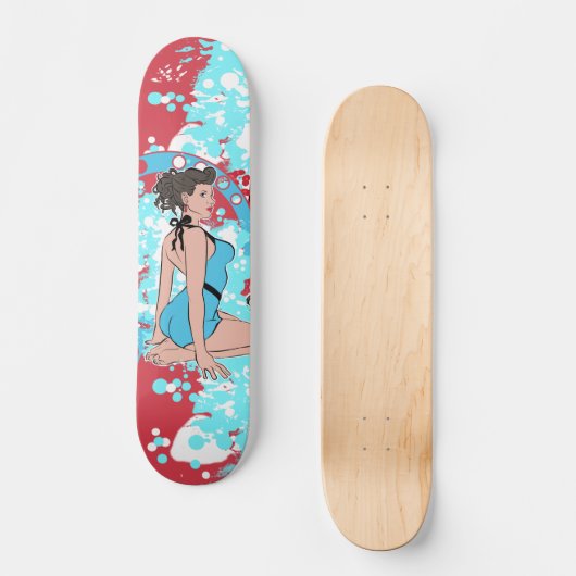 Pin-up skateboard (Voorkant)
