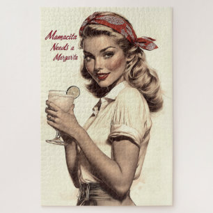 pin-up stijl: Mamacita heeft een Margarita nodig Legpuzzel