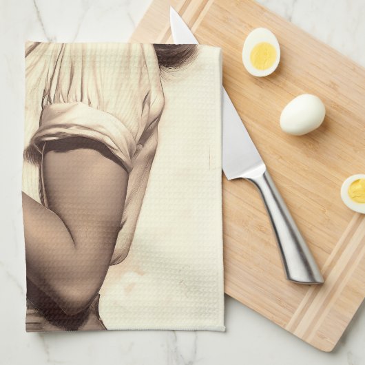  pin-up stijl: Mamacita heeft een Margarita nodig Theedoek (Quarter Fold)