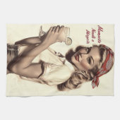  pin-up stijl: Mamacita heeft een Margarita nodig Theedoek (Horizontaal)