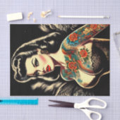 Pin-up van getatoeëerde Gothic Tissuepapier (Craft)