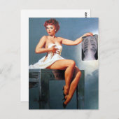 Pin-up van röntgenfoto briefkaart (Voorkant / Achterkant)