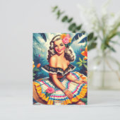 Pin-up van tropisch Oerwoud Briefkaart (Staand voorkant)