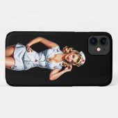  Pin-up Verpleegster Digitale Kunst Case-Mate iPhone Case (Achterkant (horizontaal))
