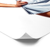 Pin-up Verpleegster Digitale Kunst Poster (Hoek)