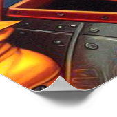 Pin-up voor astronaut poster (Hoek)