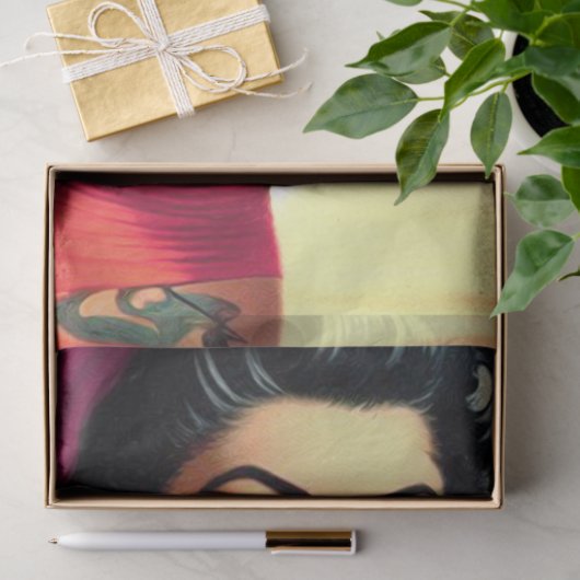 Pin-up voor getatoeëerd strand tissuepapier (Geschenk)