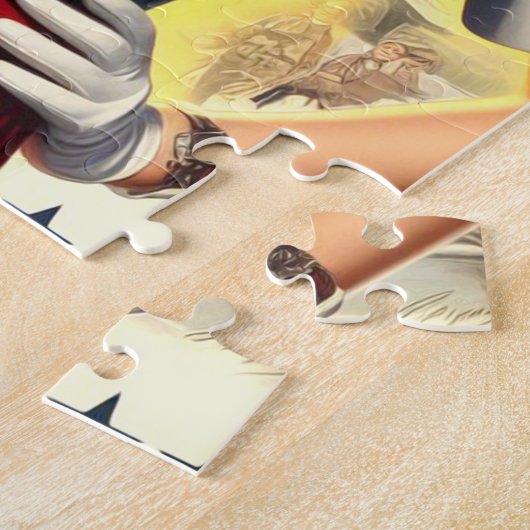 Pin-up voor militaire retromodus legpuzzel (Zijkant)