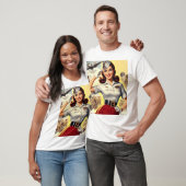 Pin-up voor militaire retromodus t-shirt (Unisex)