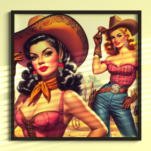 Pin-up voor Westerne landen Poster