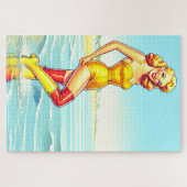 pin-up vrouw legpuzzel (Horizontaal)