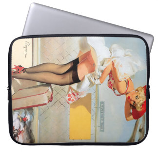 Pin-upgirl bagage ongeval laptop sleeve