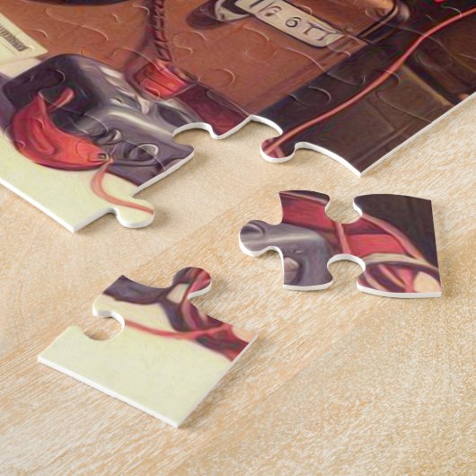  Pin-upillustratie van het vliegtuig Legpuzzel (Zijkant)