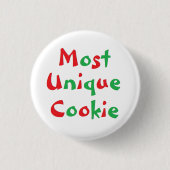 Pin van de "meest unieke koekjesprijs" ronde button 3,2 cm (Voorkant)