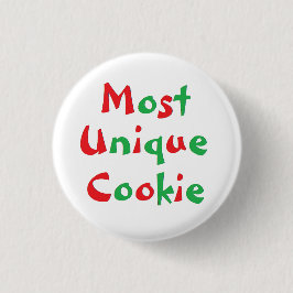 Pin van de "meest unieke koekjesprijs" ronde button 3,2 cm
