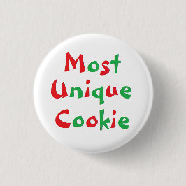 Pin van de "meest unieke koekjesprijs" ronde button 3,2 cm