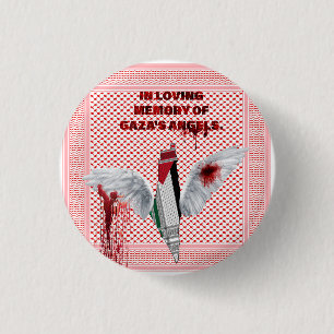 Pin voor Vrij Palestina, thema Palestijnse sjaal Ronde Button 3,2 Cm