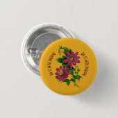 Pin Yellow Do It With Passion Ronde Button 3,2 Cm (Voorkant /achterkant)