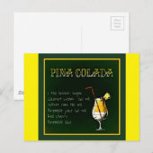 Pina-colada-854511 PINA COLADA RECIPE ALCOHOLIC BE Briefkaart (Voorkant / Achterkant)