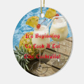 piña colada ananas keramisch ornament (Links)