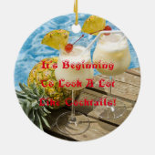 piña colada ananas keramisch ornament (Achterkant)