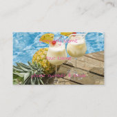 piña colada ananas visitekaartje (Voorkant)