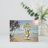 Pina Colada Briefkaart (Staand voorkant)
