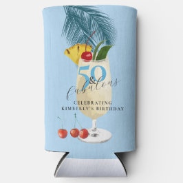 Pina Colada Cherry Cocktail 50ste Verjaardagsfeest Seltzer Blikjeskoeler