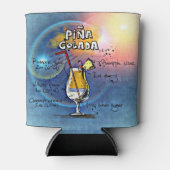 Pina Colada Cocktail (#5 van 12 drankreceptensets) Blikjeskoeler (Voorkant)