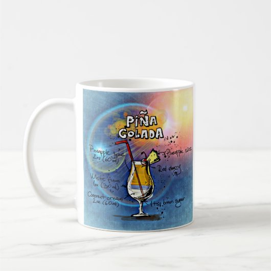 Pina Colada Cocktail (#5 van de Reeksen van de Ont Koffiemok (Links)