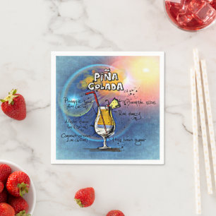 Pina Colada Cocktail (#5 van de Reeksen van de Ont Servet