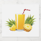 Pina Colada cocktail Bier Etiket (Enkel label)