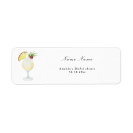 Pina Colada Cocktail Bridal Shower Etiket