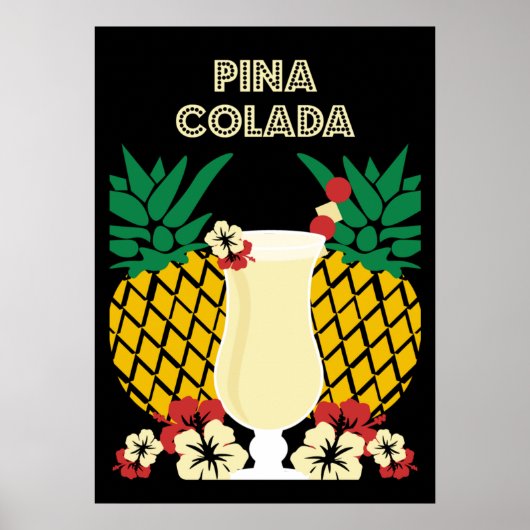 Piña Colada Cocktail Drink Gifts Poster (Voorkant)