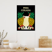 Piña Colada Cocktail Drink Gifts Poster (Keuken)