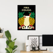 Piña Colada Cocktail Drink Gifts Poster (Thuiskantoor)