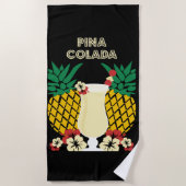 Piña Colada Cocktail Drink Gifts Strandlaken (Voorkant)