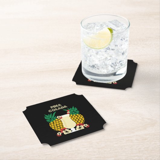 Piña Colada Cocktail Drink Kartonnen Onderzetters (Insitu)