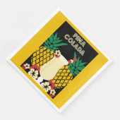 Piña Colada Cocktail Drink Servet (Hoek)