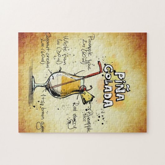 Pina Colada Cocktail Jigsaw Puzzel (Horizontaal)