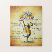 Pina Colada Cocktail Jigsaw Puzzel (Verticaal)